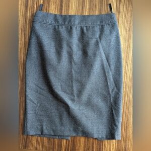 Ted Baker Waist Zip Charcoal Back Button Pencil Skirt